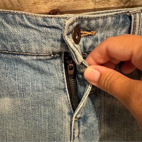 Vintage Y2K Distressed Denim Mini Cut Off Low Rise Skirt by Celebrity Pink Sz 9 - Picture 8 of 14